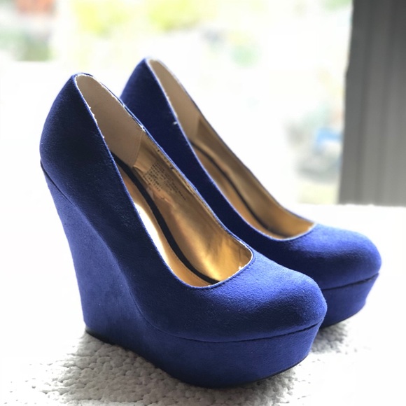 Mossimo Supply Co. Shoes - 🎈HOST PICK🎈 Mossimo Royal Blue Platform Wedges